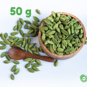 Green Cardamom 8MM+ 50 Gm
