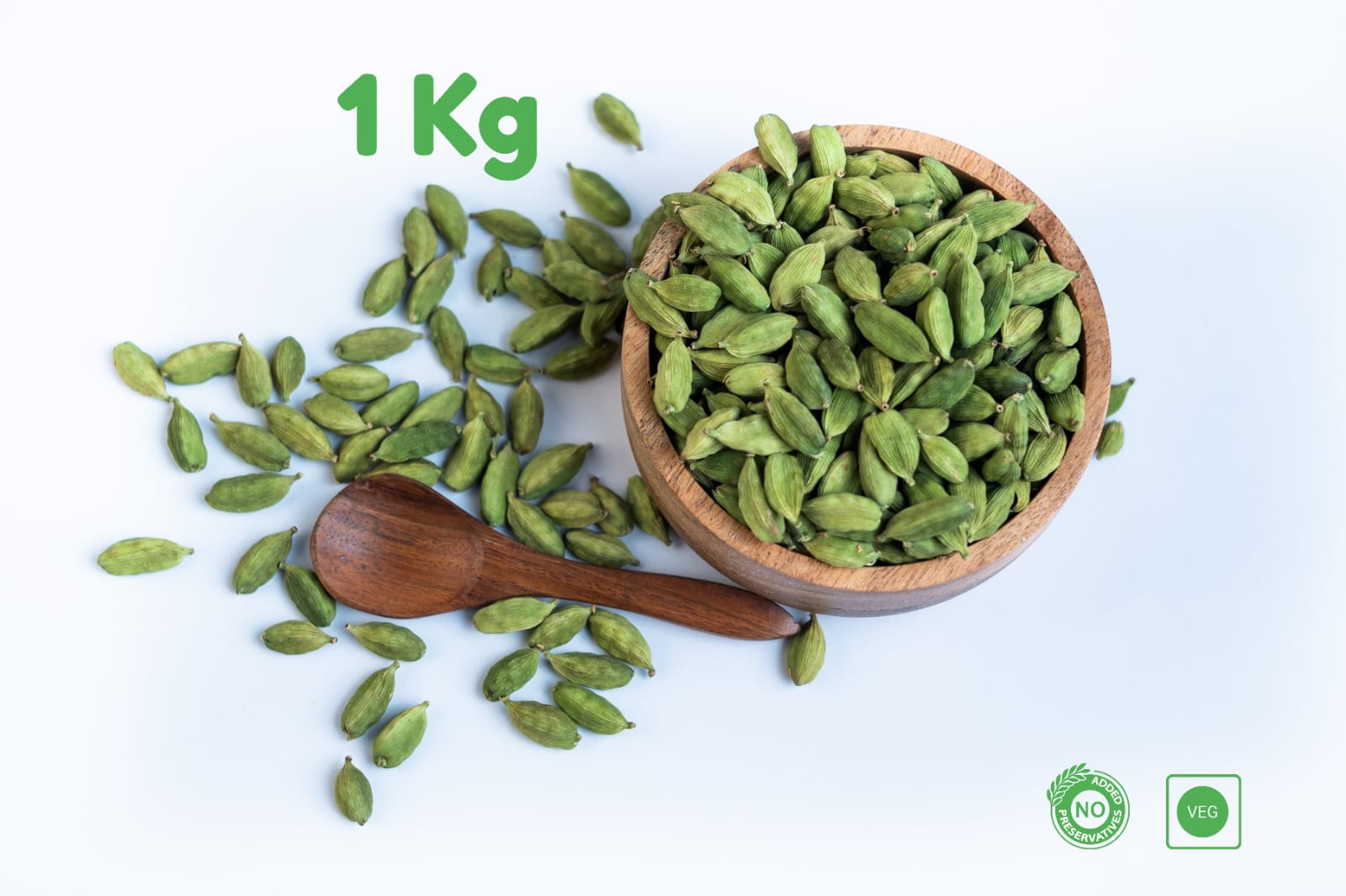Green Cardamom 8MM+1 Kg